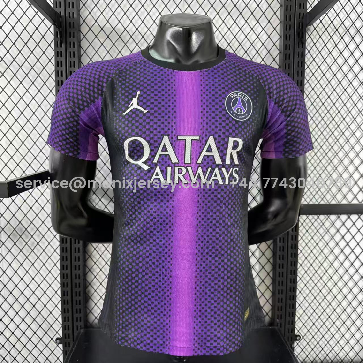 ManixJersey.com | Paris Saint-Germain PSG X JD 25-26 Purple Special Edition Jersey - Player Version -Customize Name, Number and Patch | Worldwide Shipping