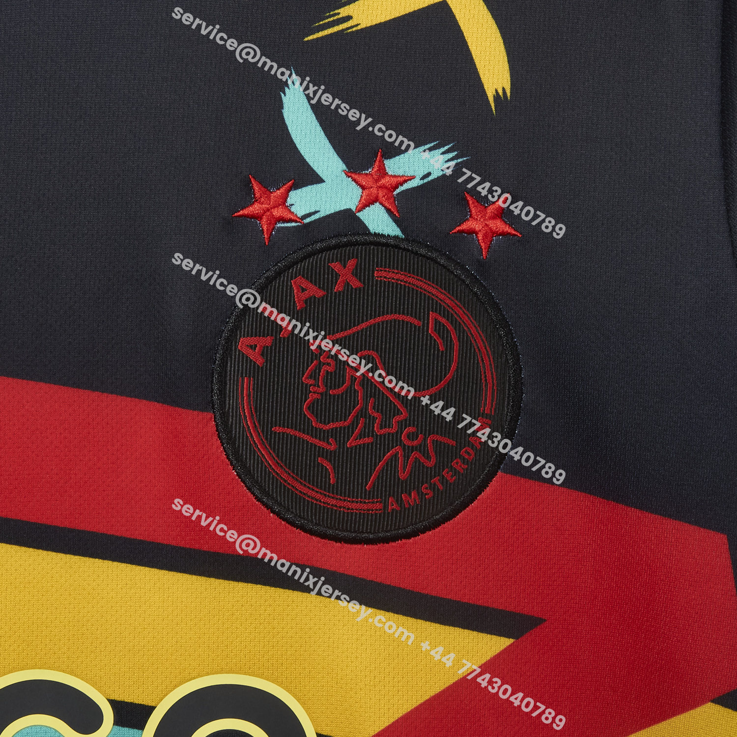 ManixJersey.com | Ajax 25-26 Graffiti Special Jersey - Fans Version -Customize Name, Number and Patch | Worldwide Shipping