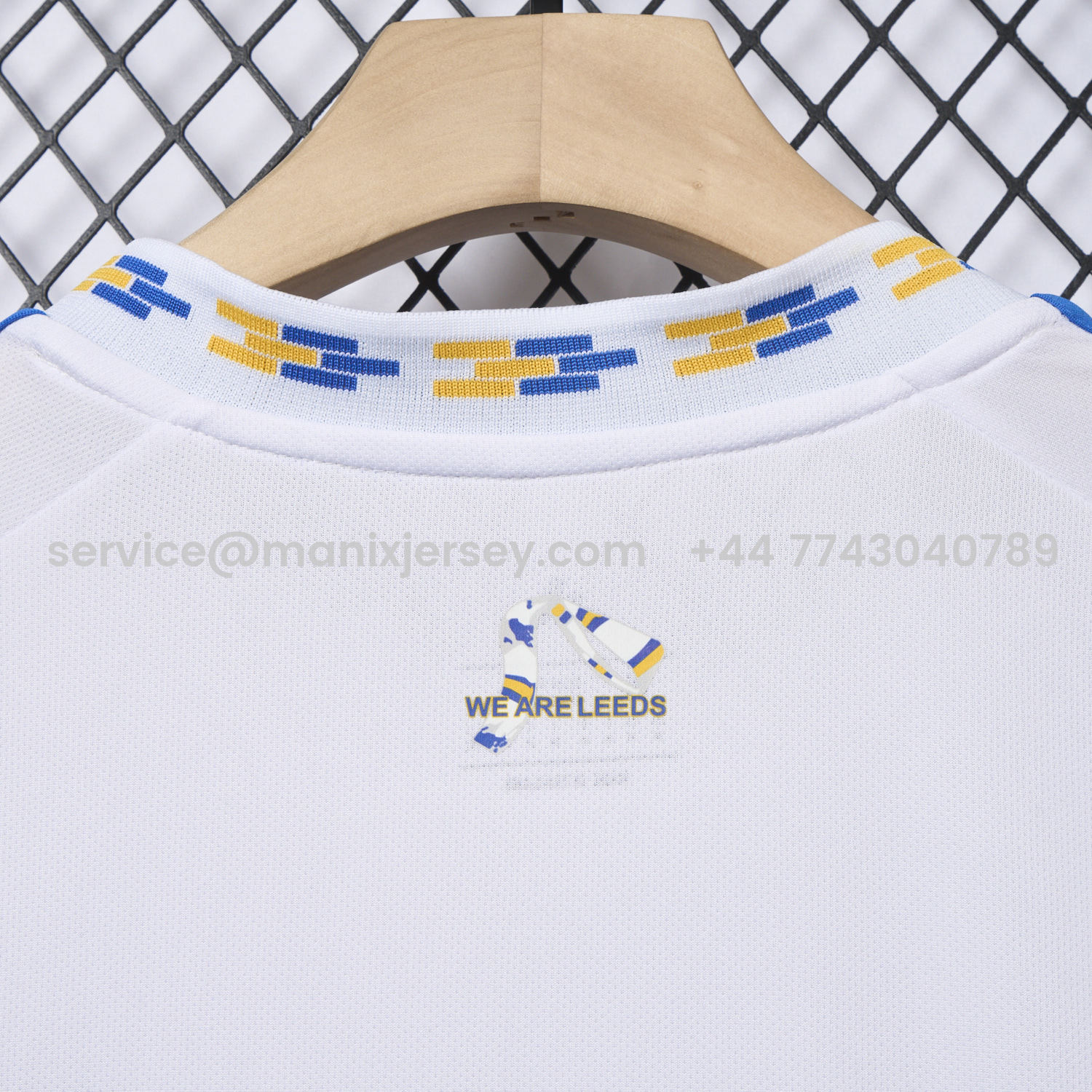 ManixJersey.com | Leeds United 25-26 Home White Jersey - Fans Version -Customize Name, Number and Patch | Worldwide Shipping