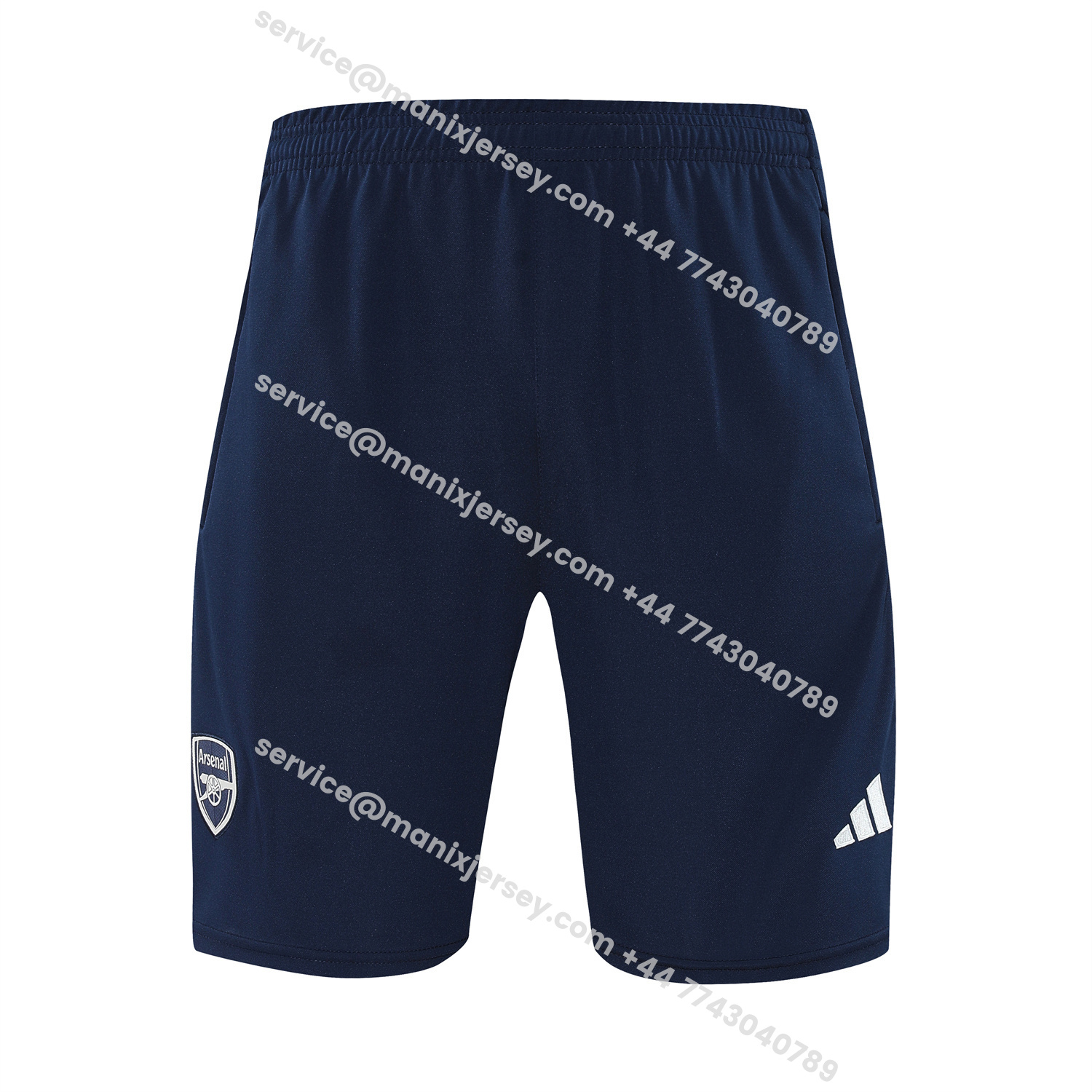 ManixJersey.com | Arsenal 25-26 Vest Training Set - Deep Blue Vest and Shorts -Customize Name, Number and Patch | Worldwide Shipping