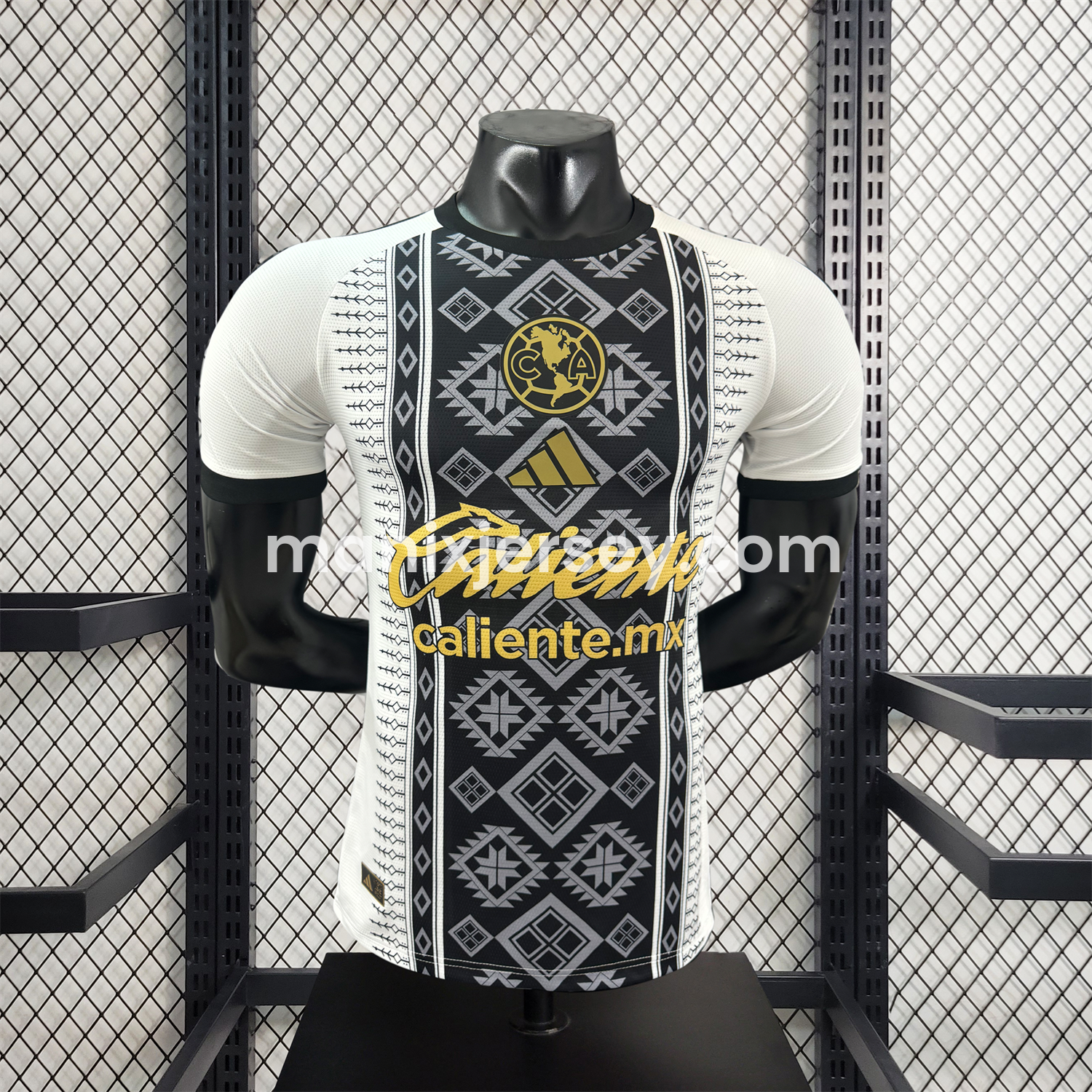 ManixJersey.com | Club América 25-26 Black Totem Pattern White Special Jersey - Player Version -Customize Name, Number and Patch | Worldwide Shipping