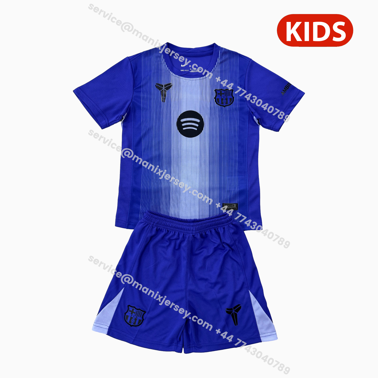 ManixJersey.com | Barcelona 25-26 Purple Goalkeeper Kids Kit -Customize Name, Number and Patch | Worldwide Shipping