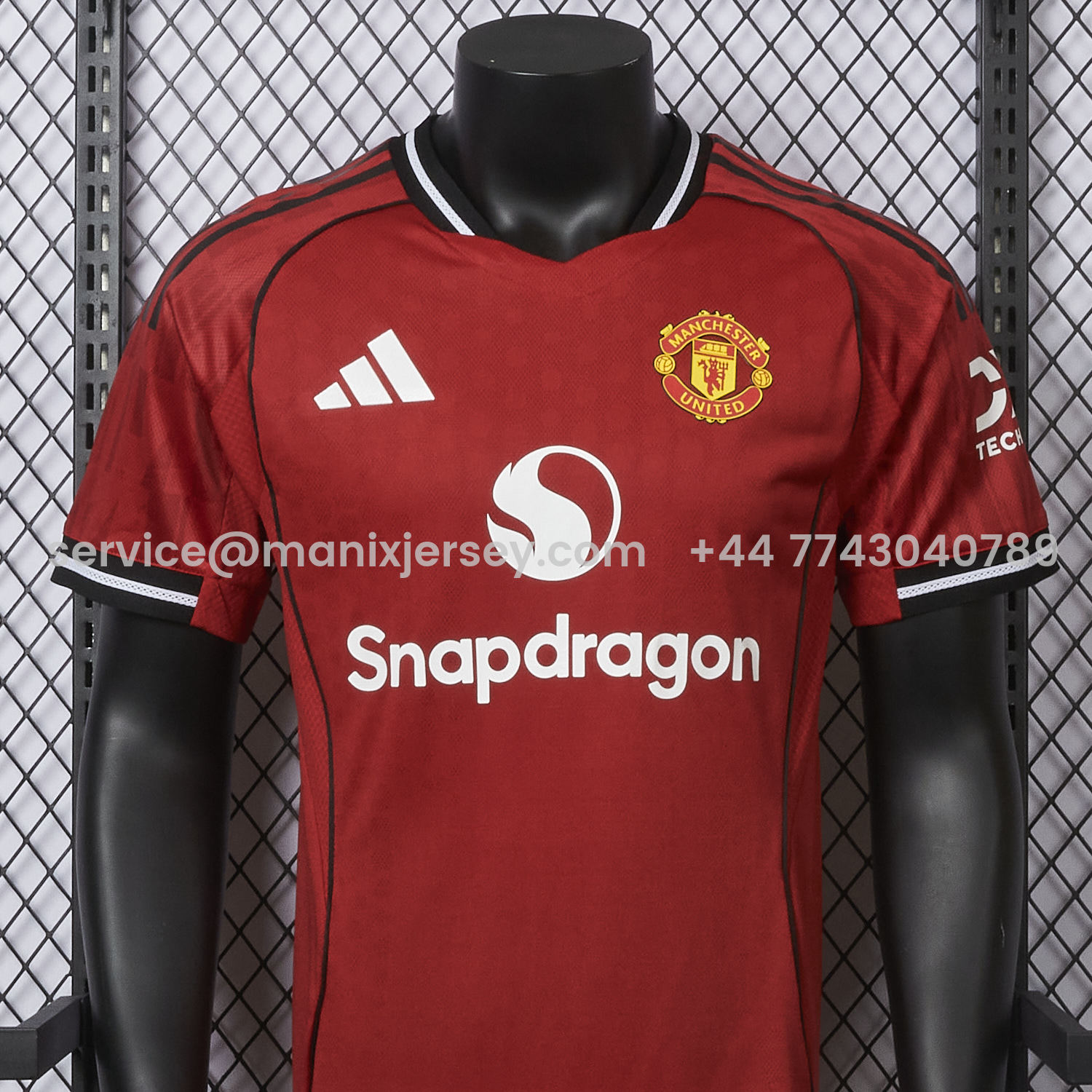 ManixJersey.com | Manchester United 25-26 Home Jersey - Player Version -Customize Name, Number and Patch | Worldwide Shipping