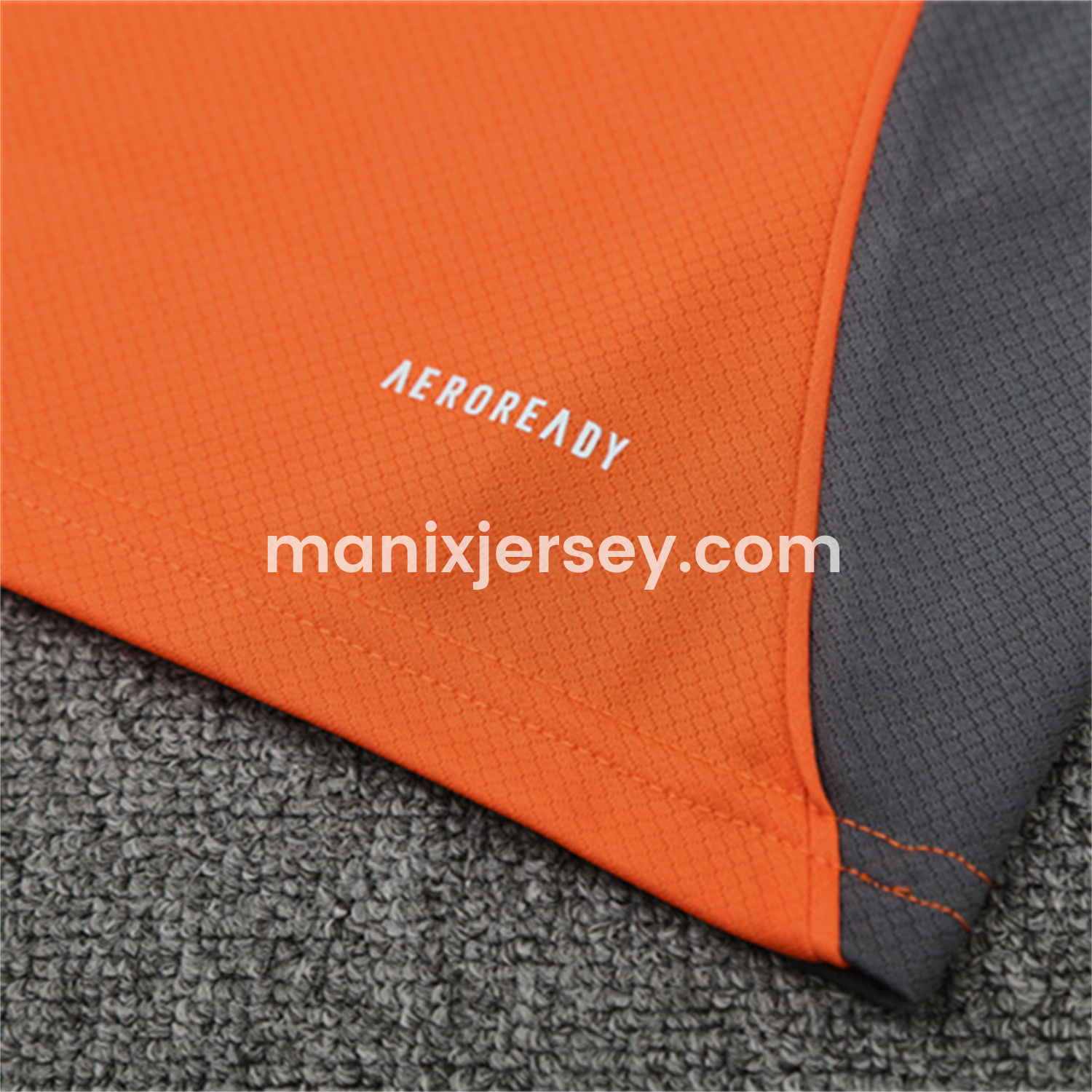 ManixJersey.com | Bayern Munich 25-26 Kids Short-Sleeve Training Set - Orange Top & Gray shorts -Customize Name, Number and Patch | Worldwide Shipping