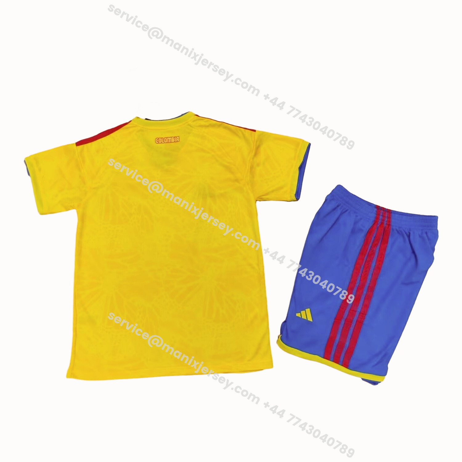ManixJersey.com | Colombia 2026 Home Kids Kit -Customize Name, Number and Patch | Worldwide Shipping
