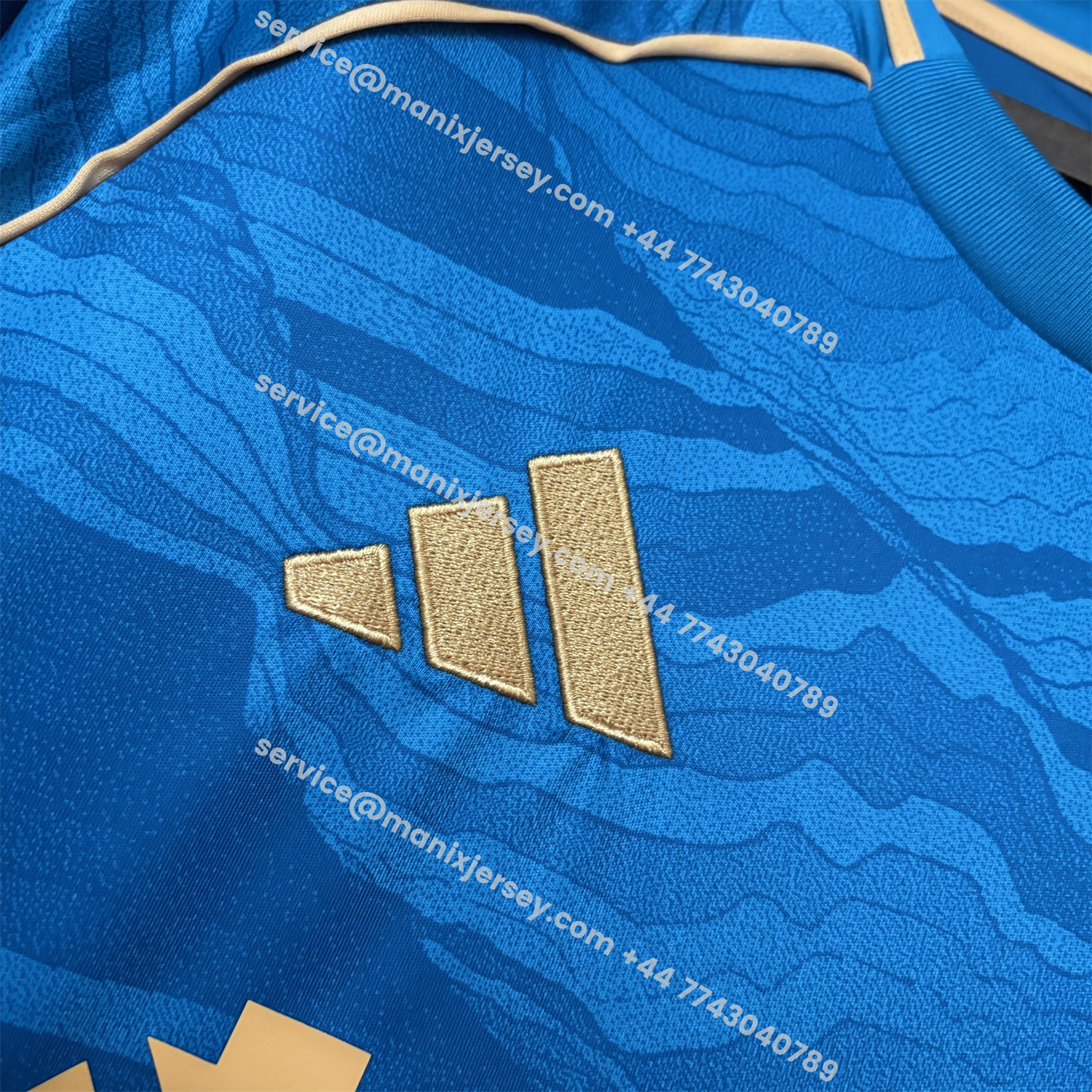 ManixJersey.com | Cruzeiro 25-26 Third Lake Blue Jersey - Fans Version -Customize Name, Number and Patch | Worldwide Shipping