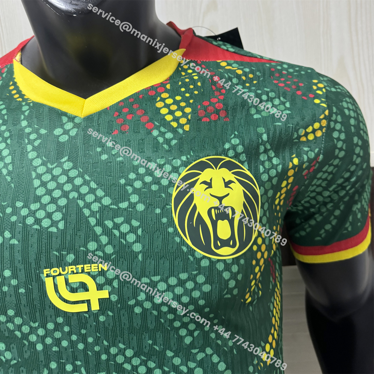ManixJersey.com | Cameroon 2026 Home Green Jersey - Player Version -Customize Name, Number and Patch | Worldwide Shipping