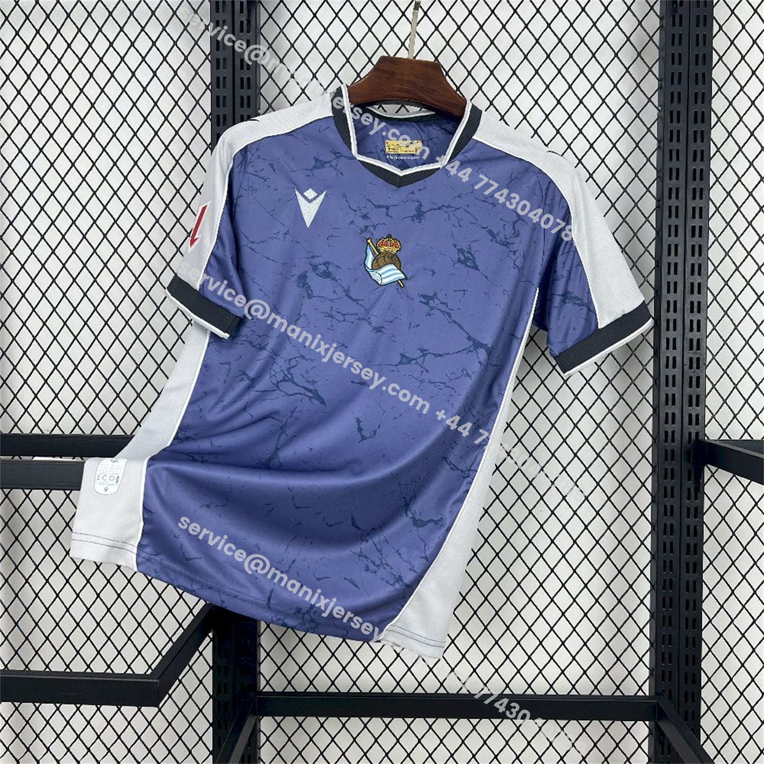 ManixJersey.com | Real Sociedad 25-26 Away Jersey - Fans Version -Customize Name, Number and Patch | Worldwide Shipping