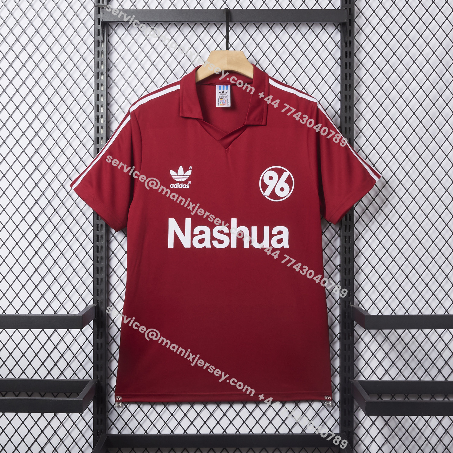 ManixJersey.com | Retro Hannover 96 1991-92 Home Jersey -Customize Name, Number and Patch | Worldwide Shipping