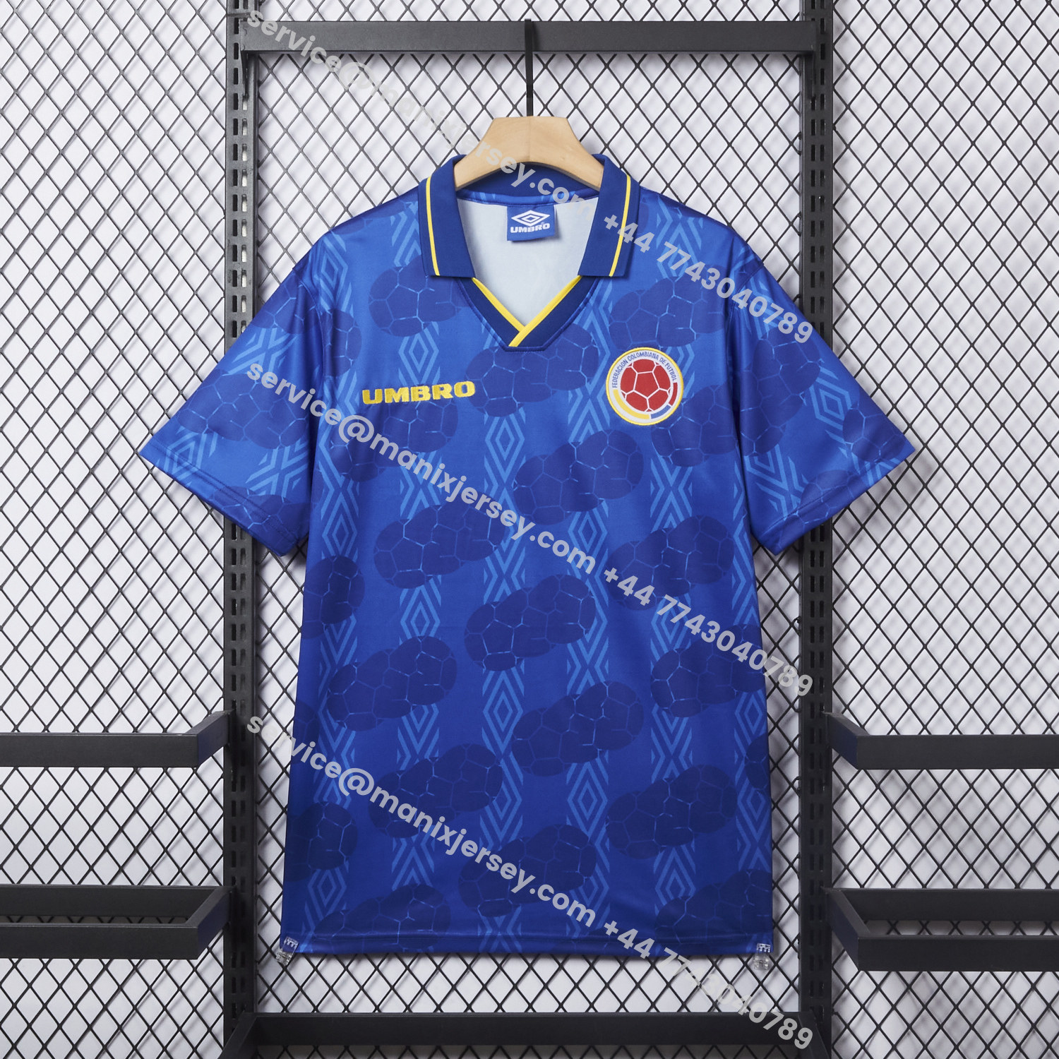 ManixJersey.com | Retro Colombia 1994 Away Jersey -Customize Name, Number and Patch | Worldwide Shipping