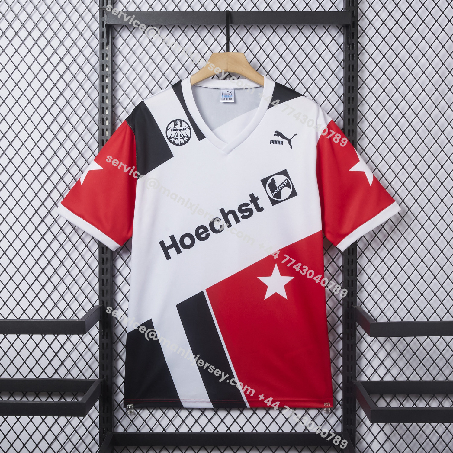 ManixJersey.com | Retro Frankfurt 1990-91 Away Jersey -Customize Name, Number and Patch | Worldwide Shipping