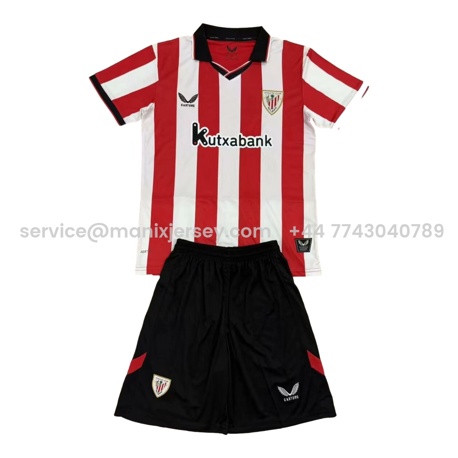 ManixJersey.com | Athletic Bilbao 25-26 Home Men's Adult Jersey Set - Fans Version -Customize Name, Number and Patch | Worldwide Shipping
