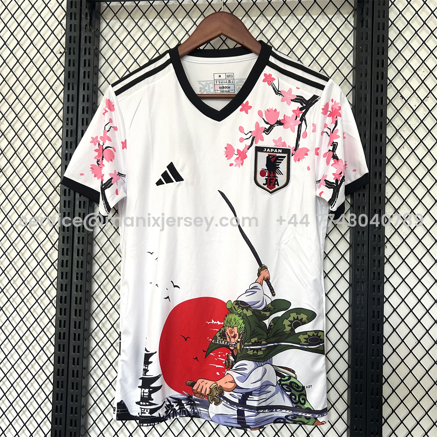 ManixJersey.com | Japan 25-26 Roronoa Zoro White Special Jersey - Fans Version -Customize Name, Number and Patch | Worldwide Shipping