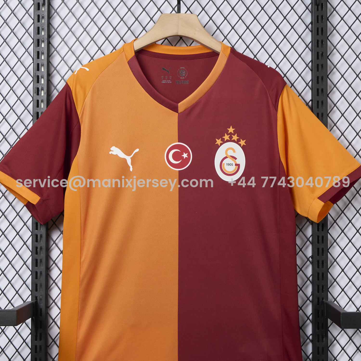 ManixJersey.com | Galatasaray 25-26 Home Unsponsored Jersey with Five Stars - Fans Version -Customize Name, Number and Patch | Worldwide Shipping