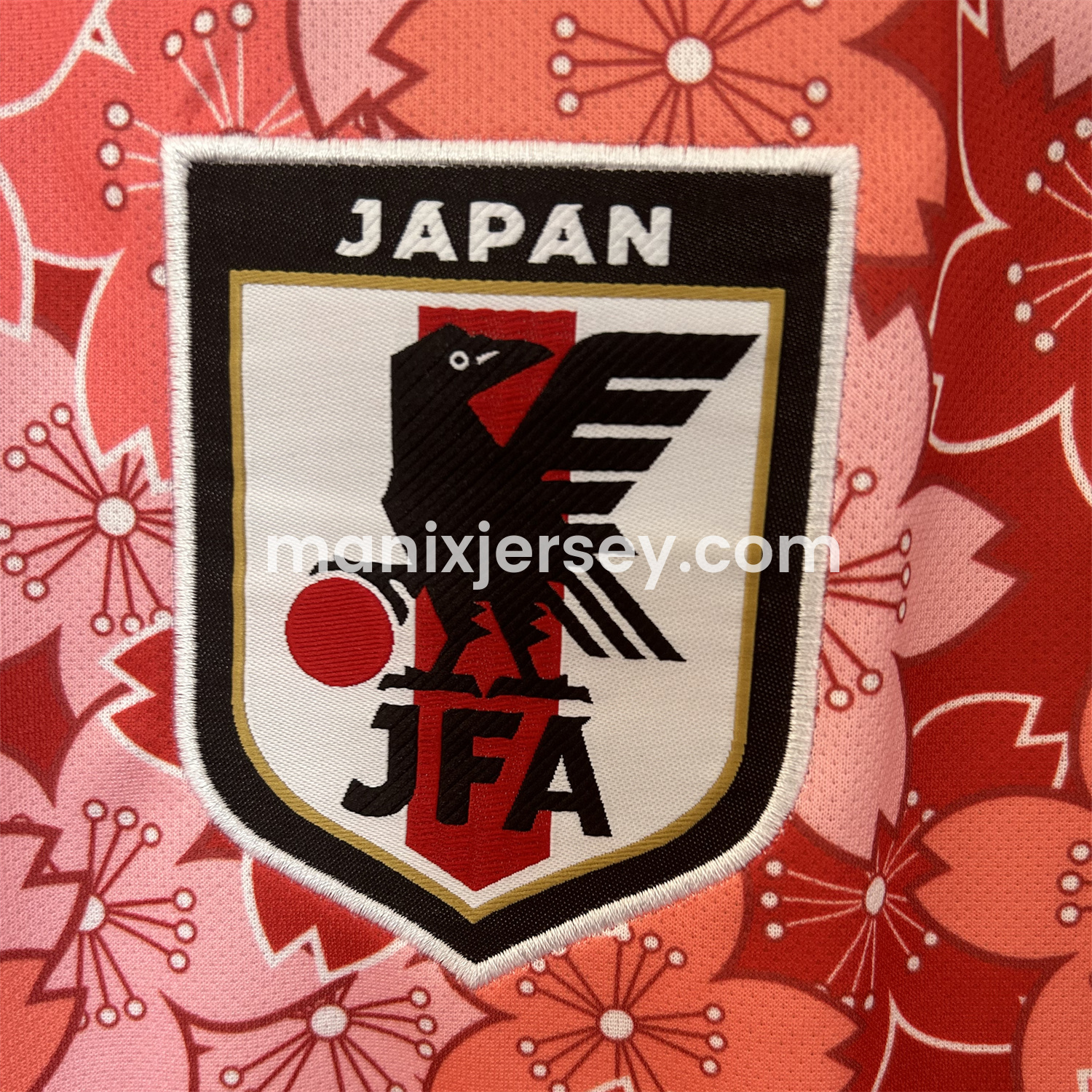 ManixJersey.com | Japan 25-26 Red & Pink Flowers Special Edition Jersey - Fans Version -Customize Name, Number and Patch | Worldwide Shipping