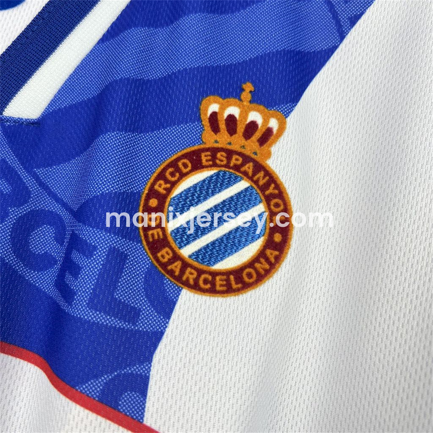 ManixJersey.com | Retro RCD Espanyol 1999-00 Home Jersey -Customize Name, Number and Patch | Worldwide Shipping