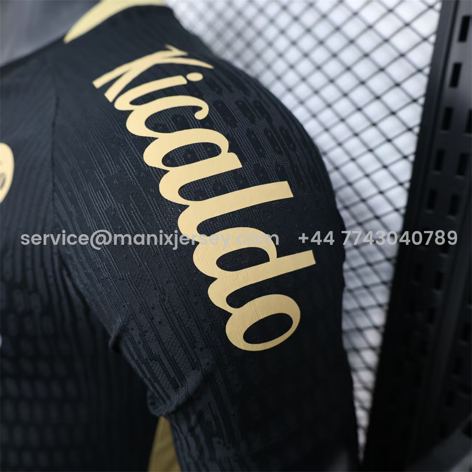 ManixJersey.com | Santos 2025-26 Goalkeeper Black Jersey With Sponsors - Player Version -Customize Name, Number and Patch | Worldwide Shipping