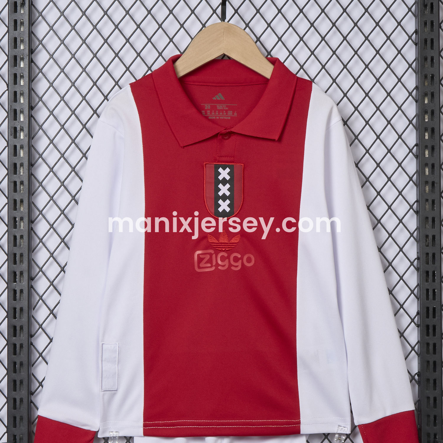 ManixJersey.com | Ajax 2025 125-Year Anniversary Long Sleeve Kids Kit -Customize Name, Number and Patch | Worldwide Shipping