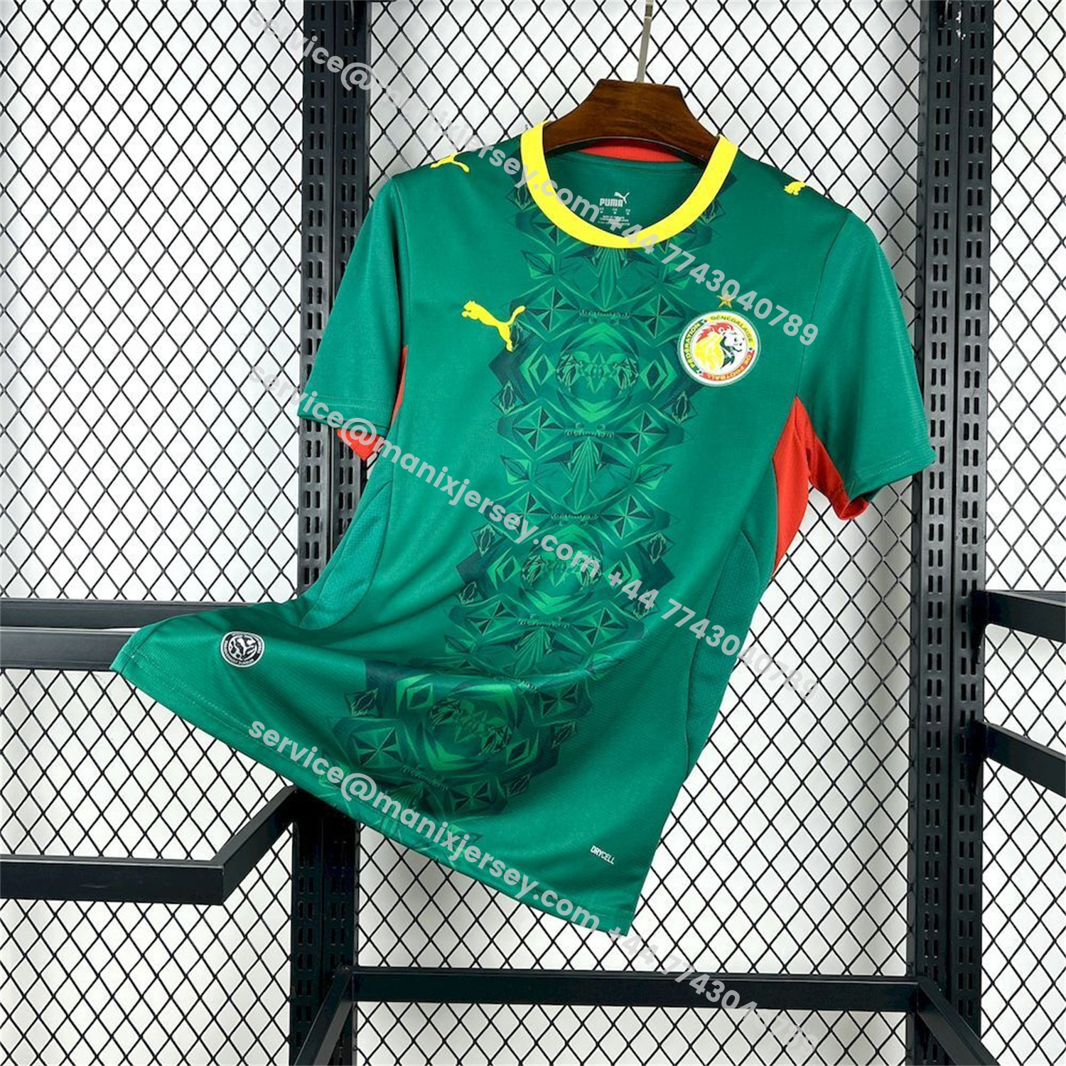 ManixJersey.com | Senegal 2026 Away Green Jersey - Fans Version -Customize Name, Number and Patch | Worldwide Shipping