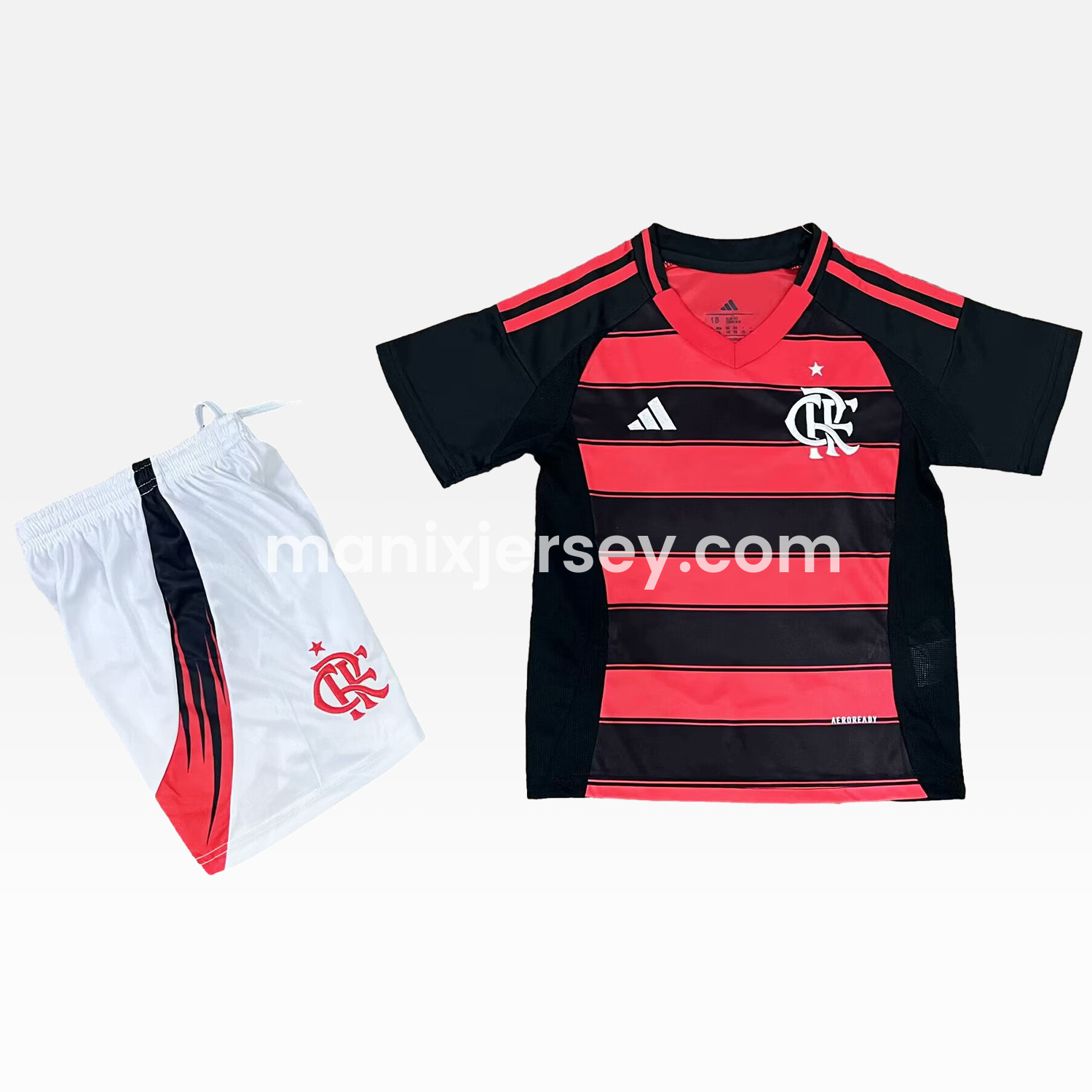 ManixJersey.com | Flamengo 25-26 Home Unsponsored Kids Kit -Customize Name, Number and Patch | Worldwide Shipping