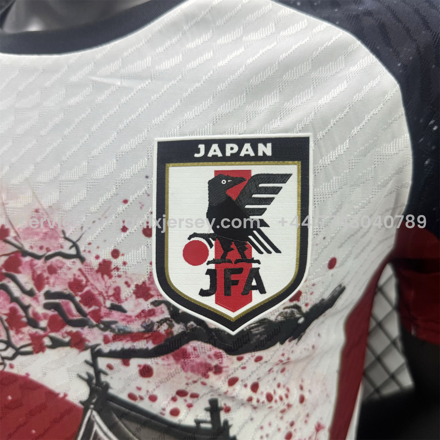 ManixJersey.com | Japan 25-26 Sunset Over Mount Fuji Flowers Floating Over Churei Pagoda Special Jersey - Player Version -Customize Name, Number and Patch | Worldwide Shipping