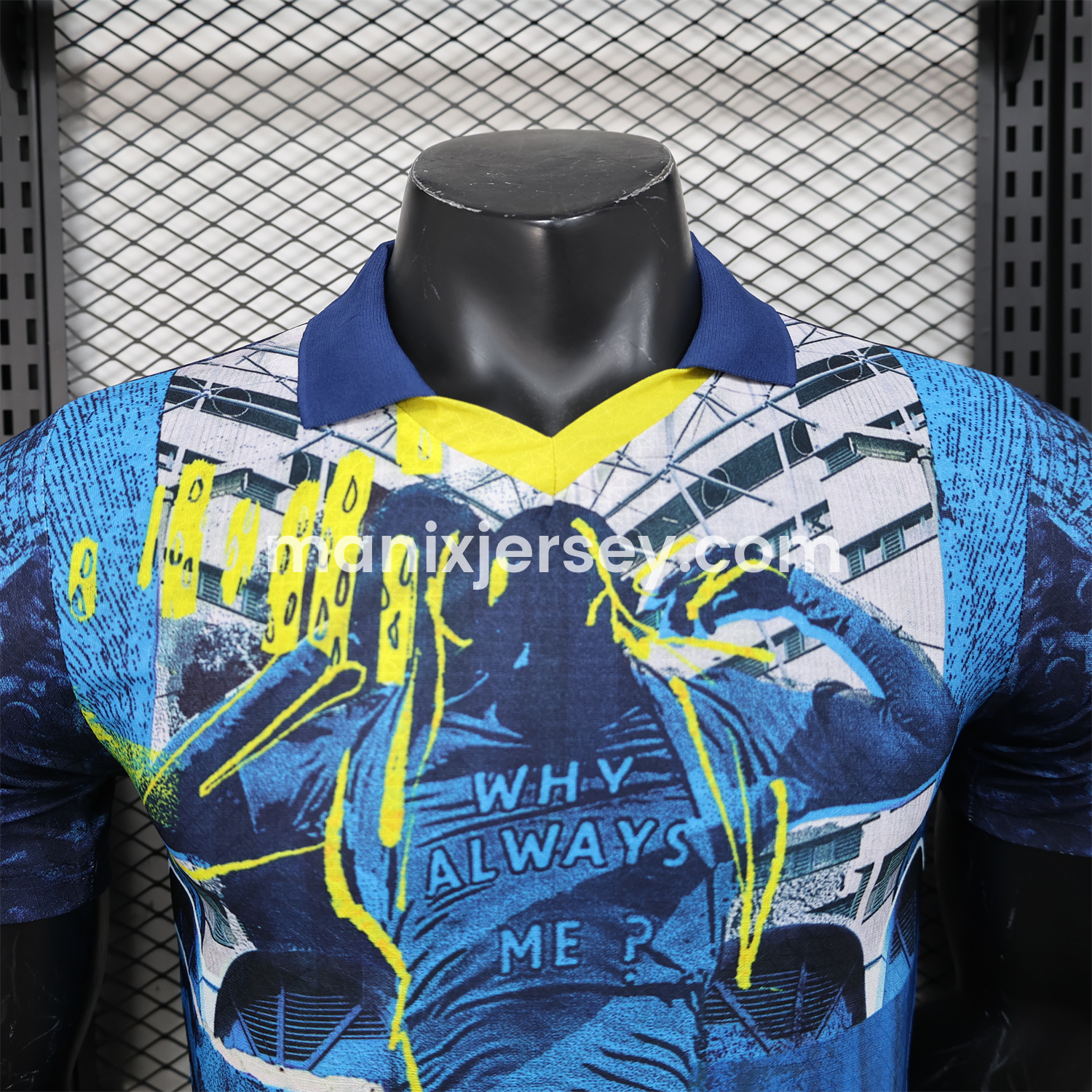 ManixJersey.com | Manchester City 24-25 Blue Graffiti Special Edition Jersey - Player Version -Customize Name, Number and Patch | Worldwide Shipping