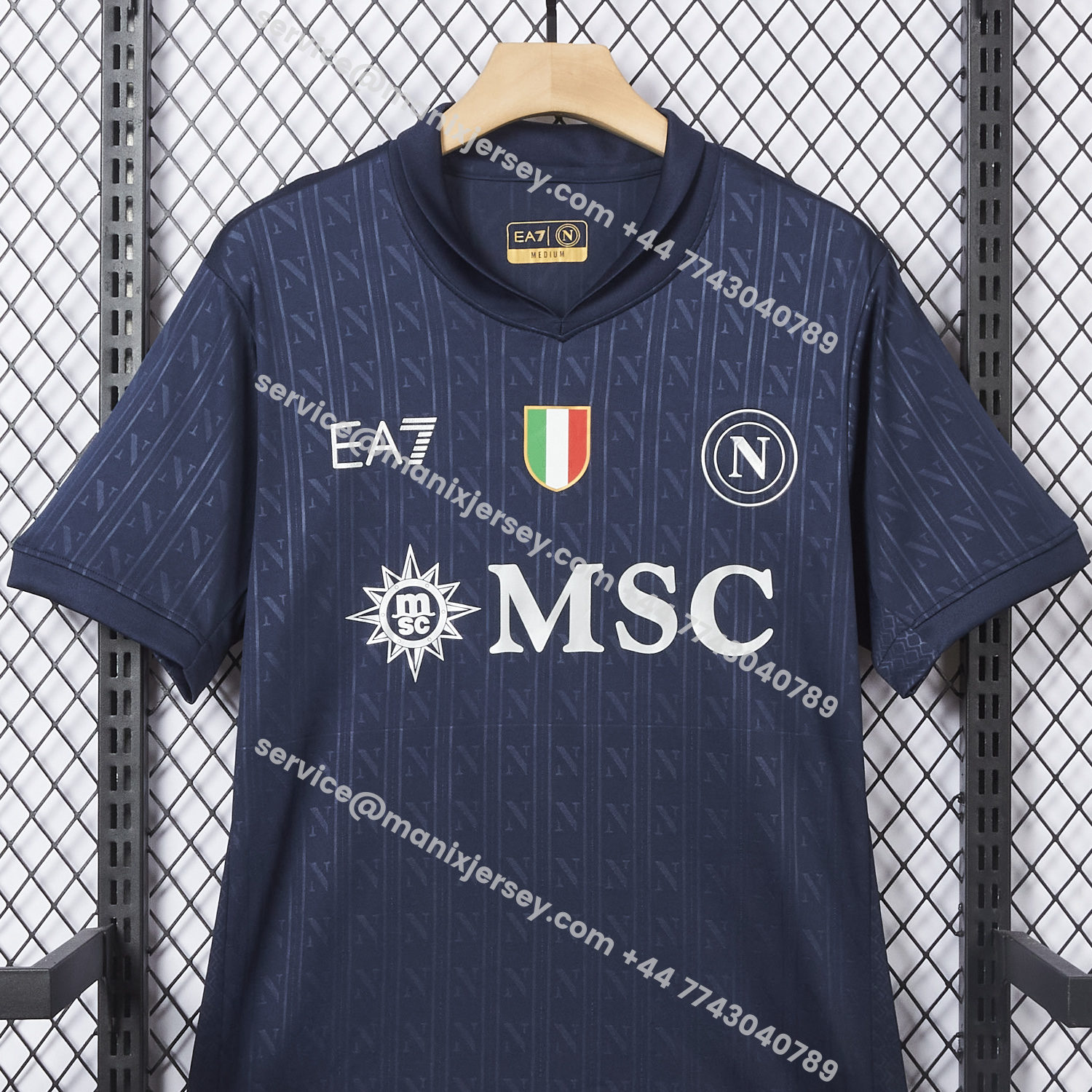 ManixJersey.com | Napoli 25-26 European Third Deep Blue Jersey - Fans Version -Customize Name, Number and Patch | Worldwide Shipping