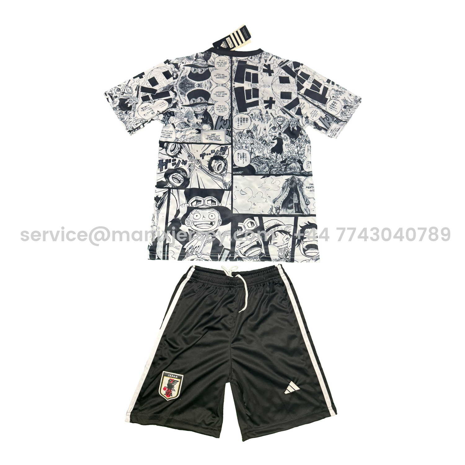 ManixJersey.com | Japan 25-26 One Piece Sabo White Special Kids Kit -Customize Name, Number and Patch | Worldwide Shipping