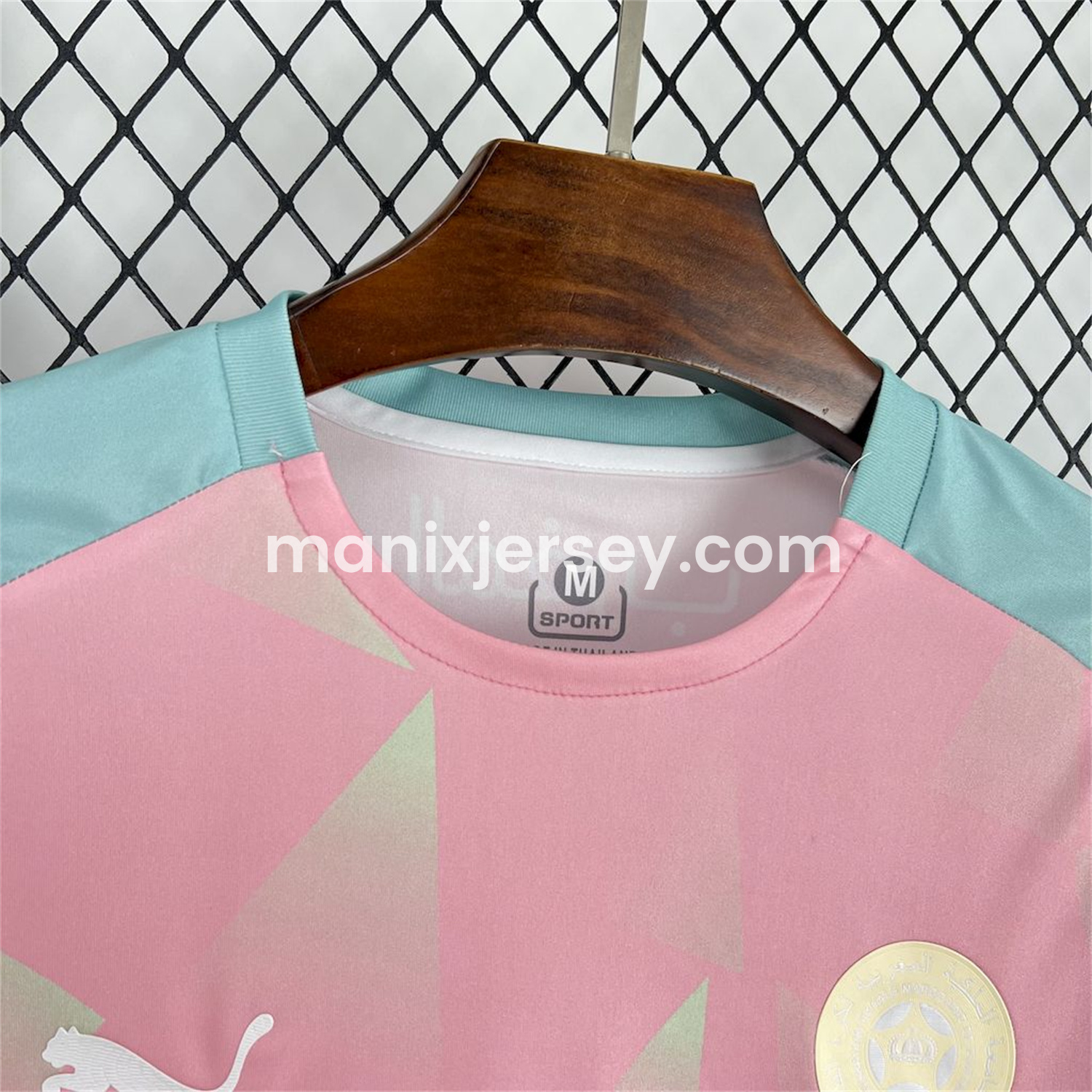 ManixJersey.com | Morocco 25-26 Pink Blue Special Edition Jersey - Fans Version -Customize Name, Number and Patch | Worldwide Shipping