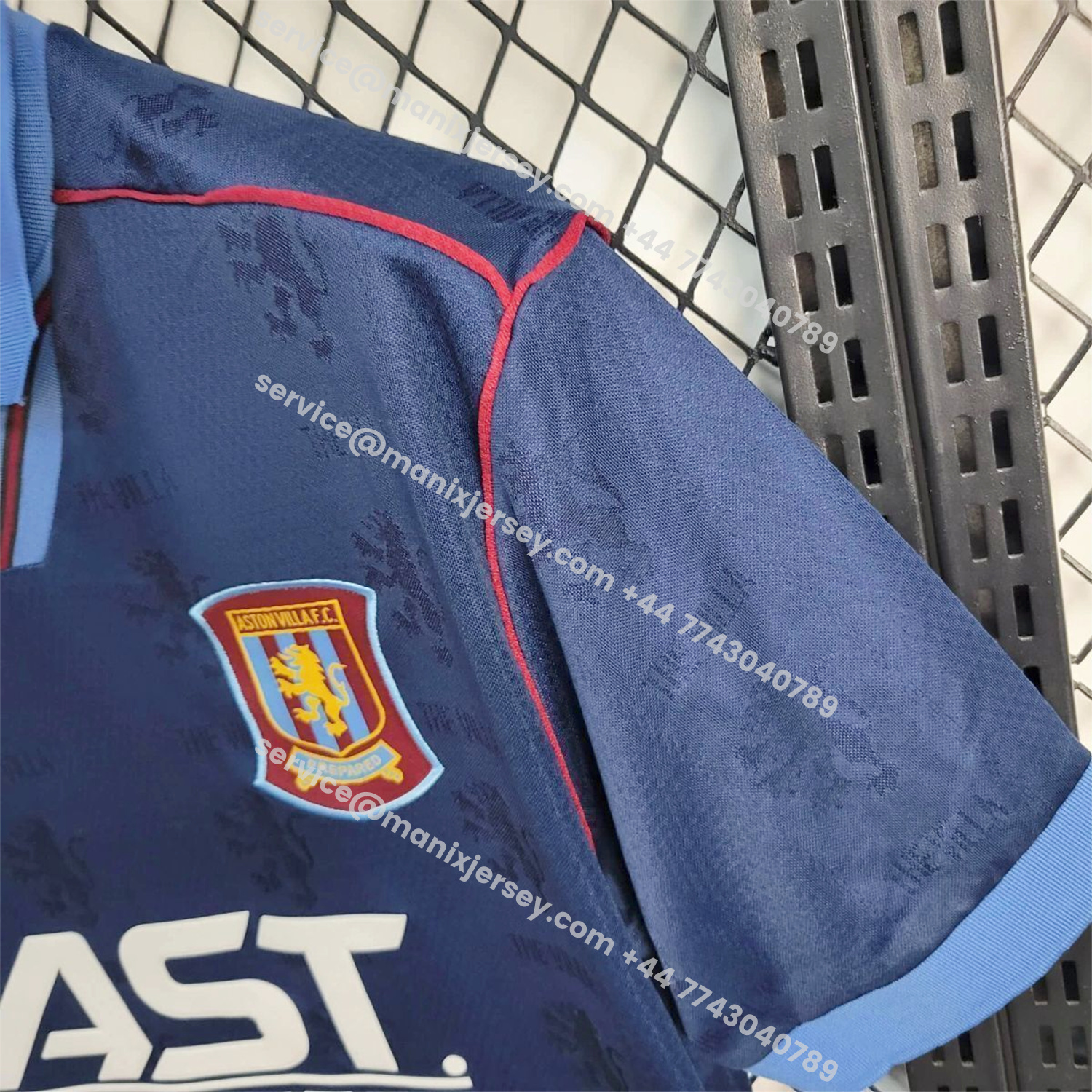 ManixJersey.com | Retro Aston Villa 1995-97 Away Jersey -Customize Name, Number and Patch | Worldwide Shipping
