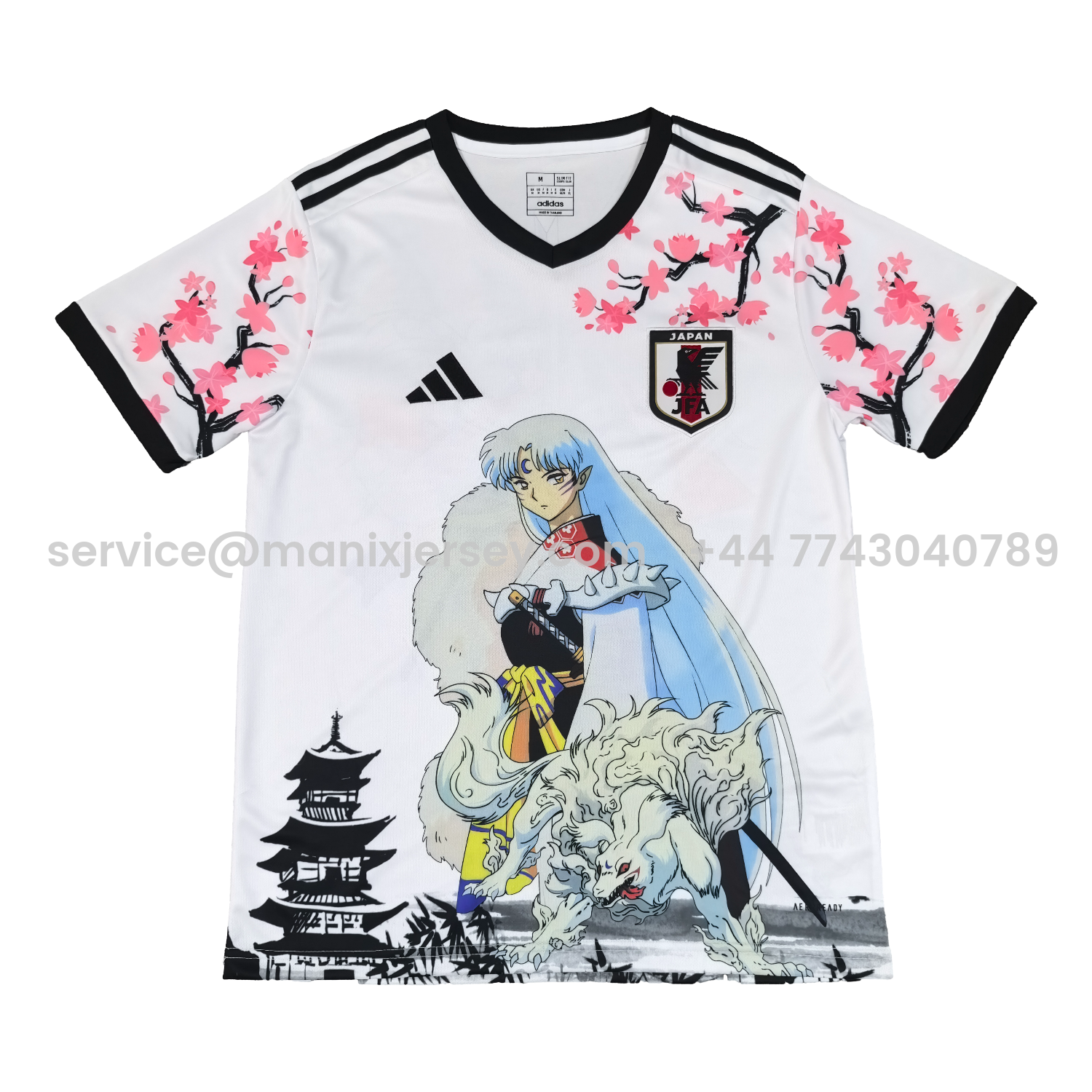 ManixJersey.com | Japan 25-26 Sesshomaru White Special Jersey - Fans Version -Customize Name, Number and Patch | Worldwide Shipping