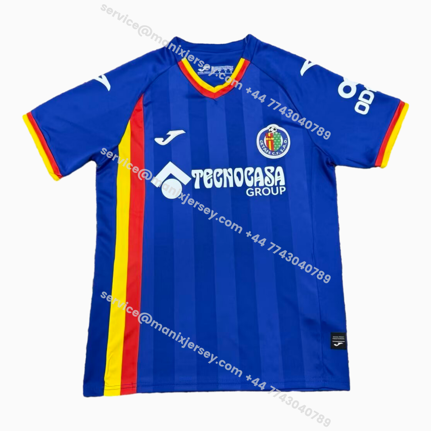 ManixJersey.com | Getafe 25-26 Home Jersey - Fans Version -Customize Name, Number and Patch | Worldwide Shipping