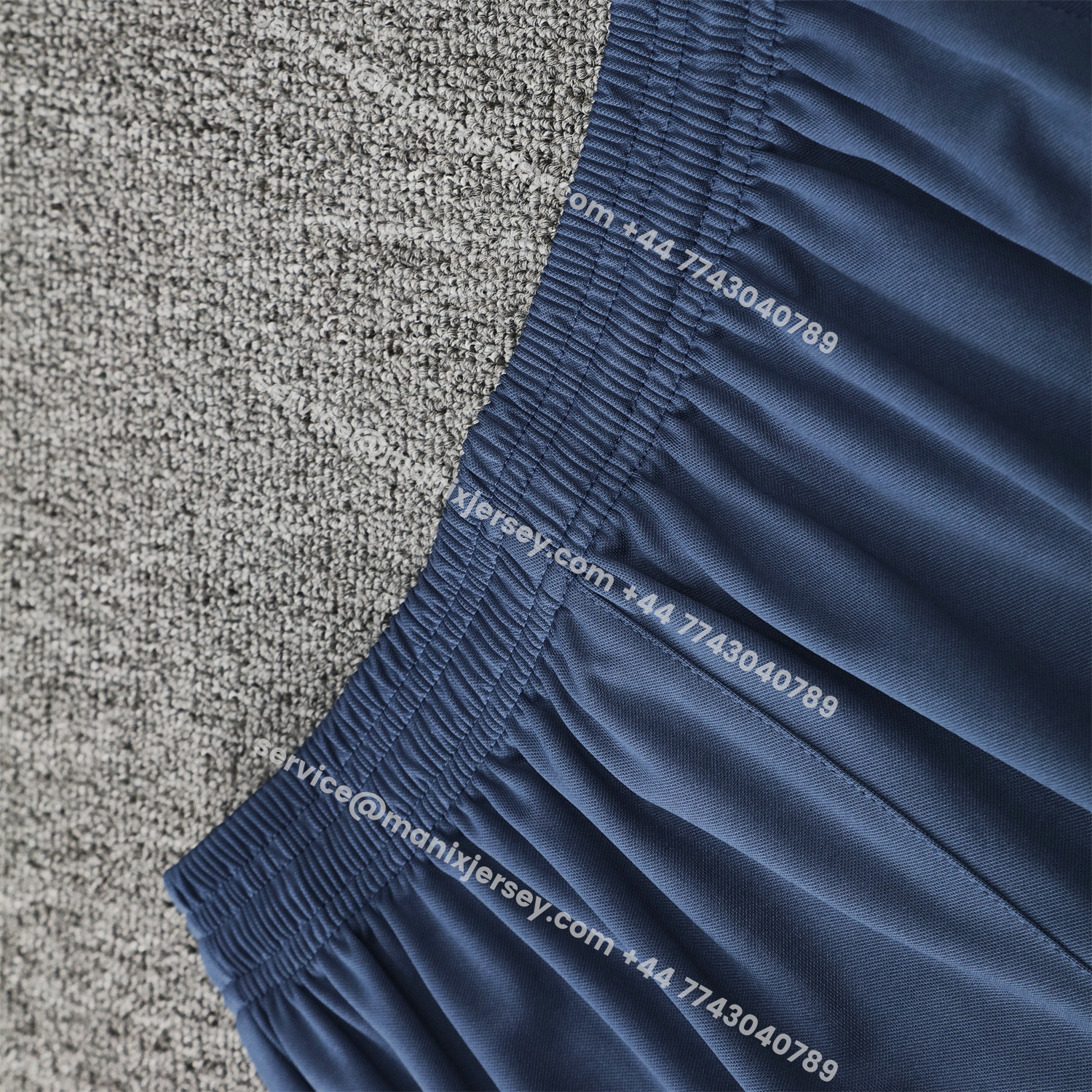 ManixJersey.com | Paris Saint-Germain PSG 25-26 Short-Sleeve Training Set - Deep Blue Top & Deep Blue Shorts -Customize Name, Number and Patch | Worldwide Shipping