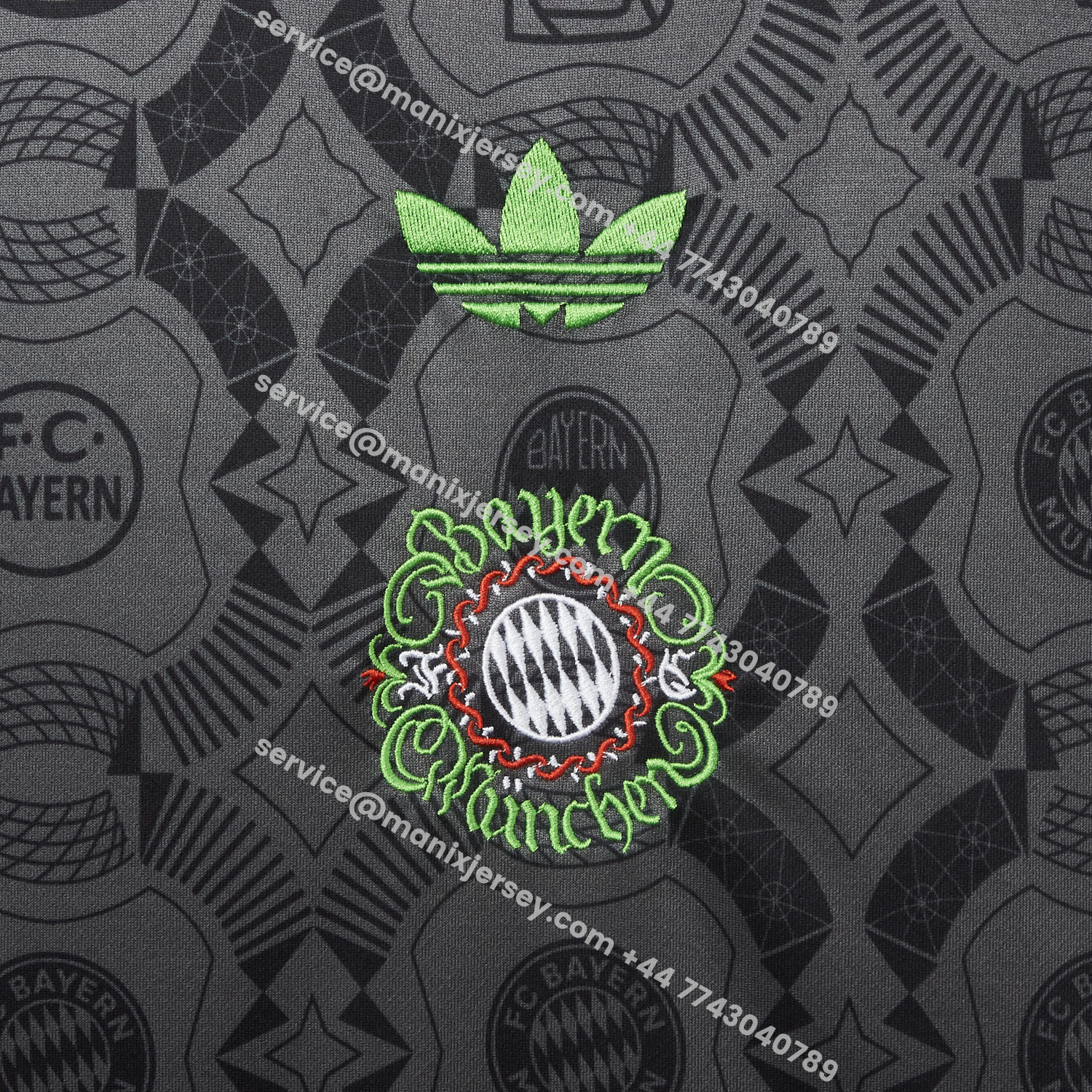 ManixJersey.com | Bayern Munich 25-26 Oktoberfest Deep Grey Jersey - Fans Version -Customize Name, Number and Patch | Worldwide Shipping