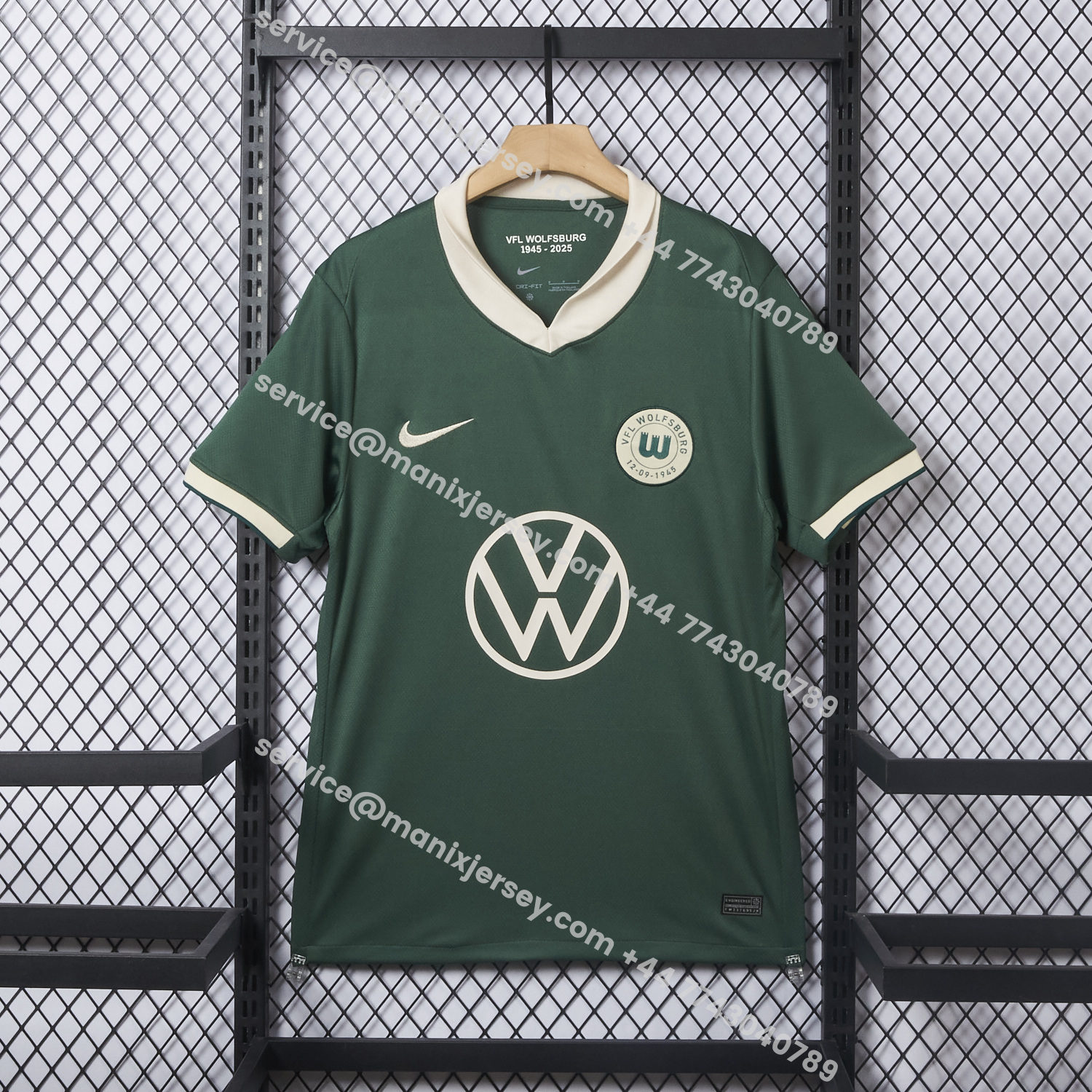 ManixJersey.com | Wolfsburg 25-26 80th Anniversary Special Jersey - Fans Version -Customize Name, Number and Patch | Worldwide Shipping