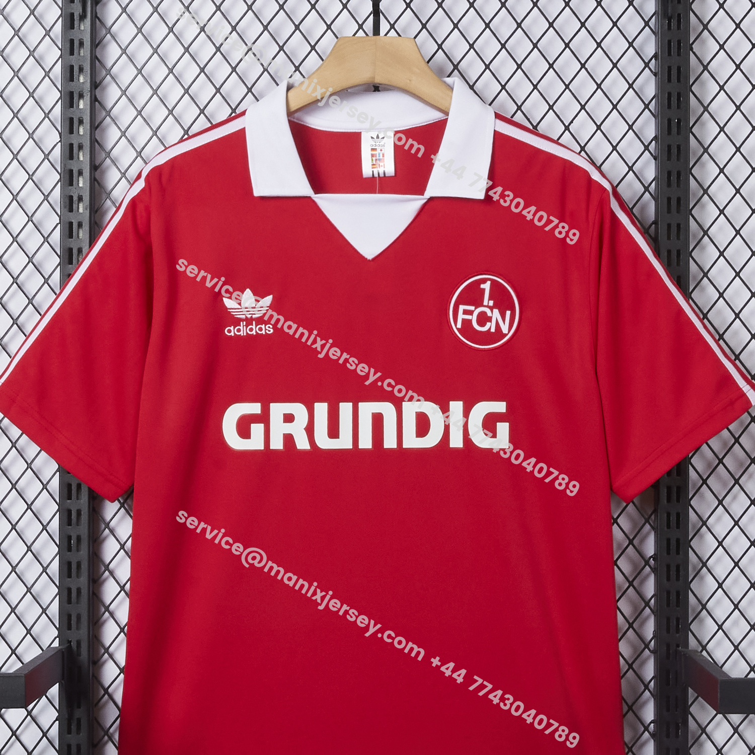 ManixJersey.com | Retro Nürnberg 1978-80 Home Red Jersey -Customize Name, Number and Patch | Worldwide Shipping