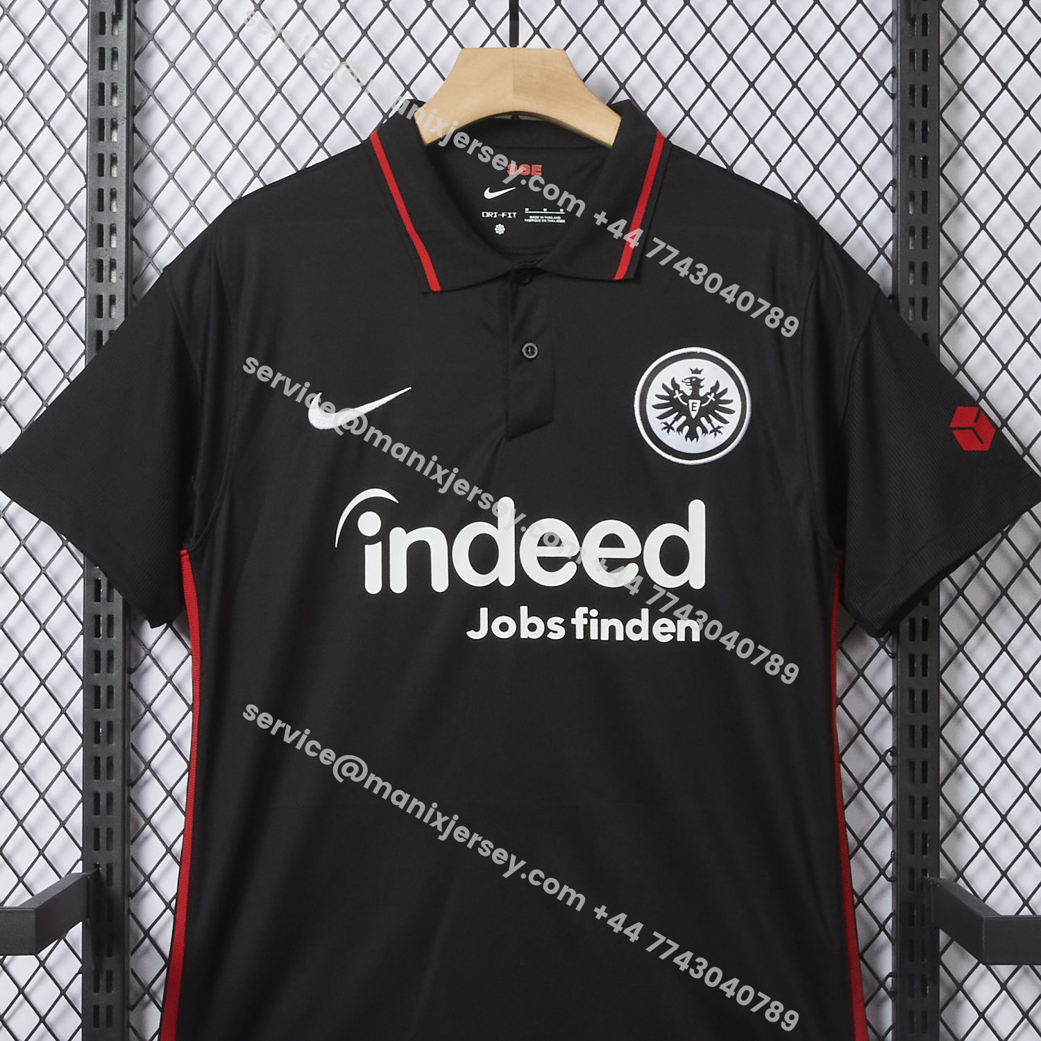 ManixJersey.com | Retro Frankfurt 2021-22 Home Black Jersey -Customize Name, Number and Patch | Worldwide Shipping