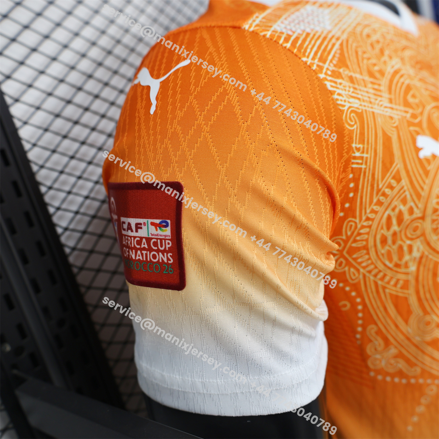 ManixJersey.com | Ivory Coast 2026 Orange And White Special Jersey - Player Version -Customize Name, Number and Patch | Worldwide Shipping