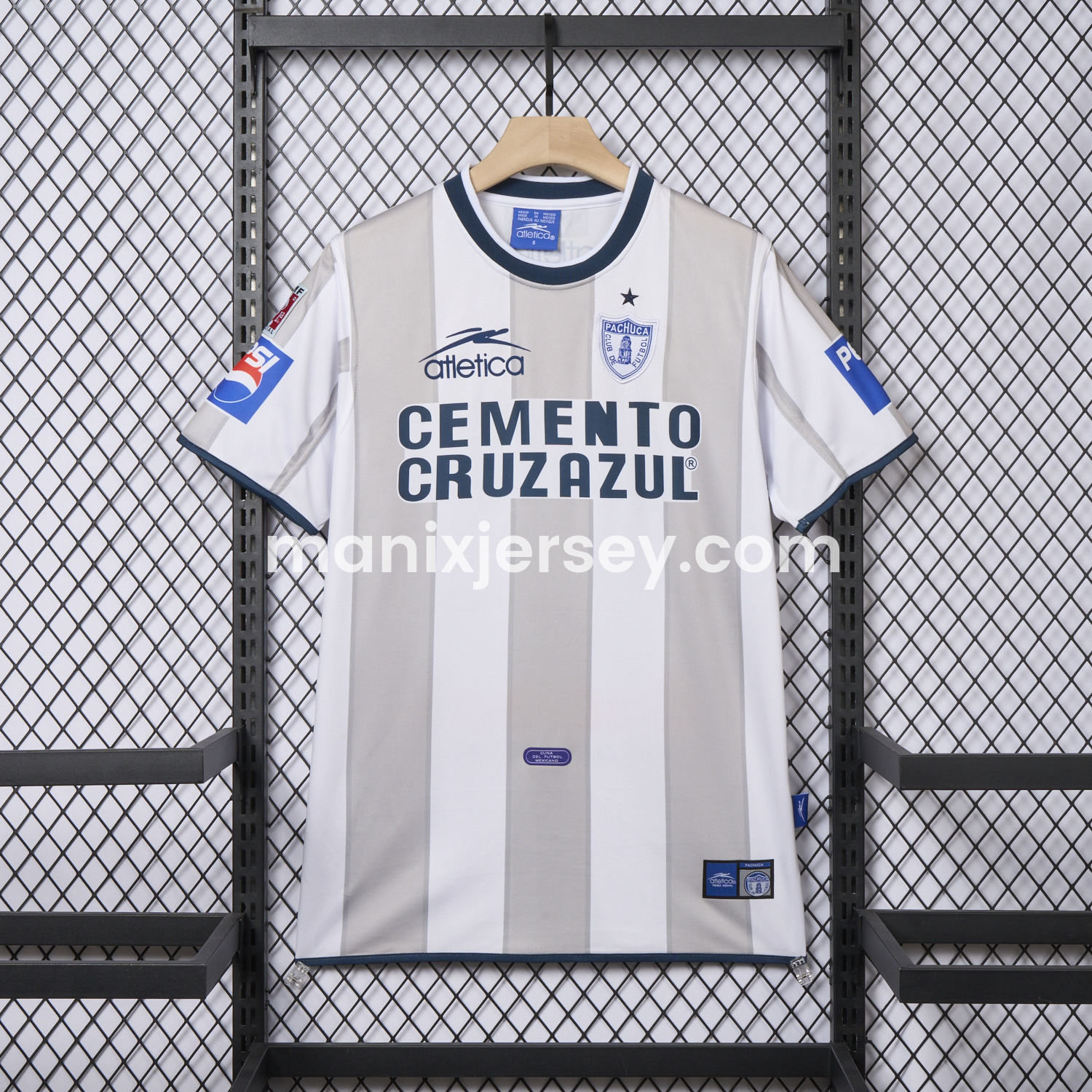 ManixJersey.com | Retro Pachuca 2001-02 Away Jersey -Customize Name, Number and Patch | Worldwide Shipping