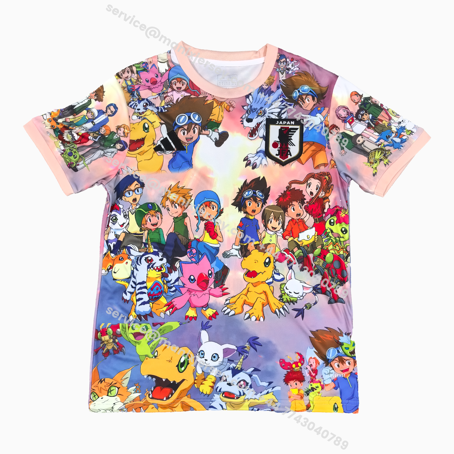 ManixJersey.com | Japan 25-26 Digimon Family Portrait Jersey - Fans Version -Customize Name, Number and Patch | Worldwide Shipping