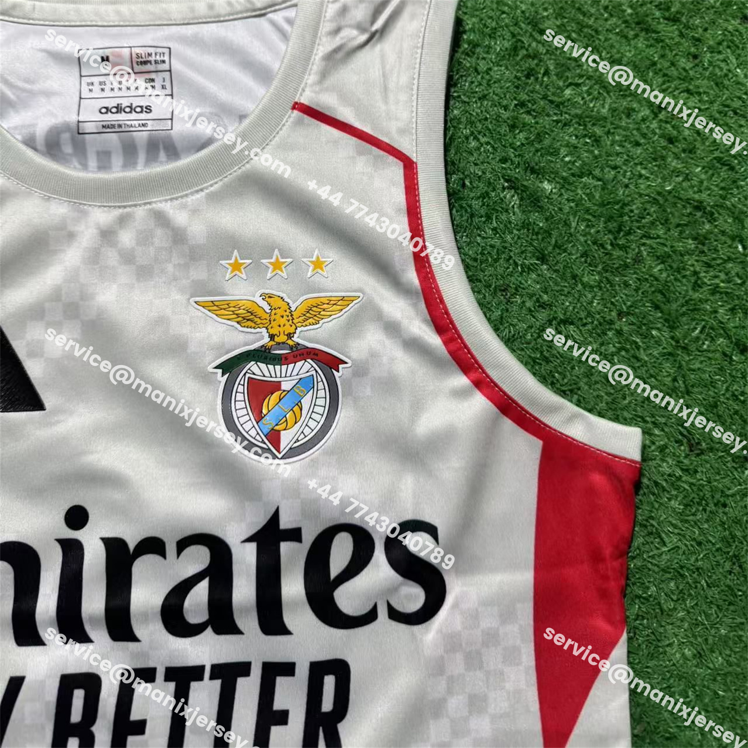 ManixJersey.com | Women's Benfica 25-26 Away White Yoga Vest -Customize Name, Number and Patch | Worldwide Shipping