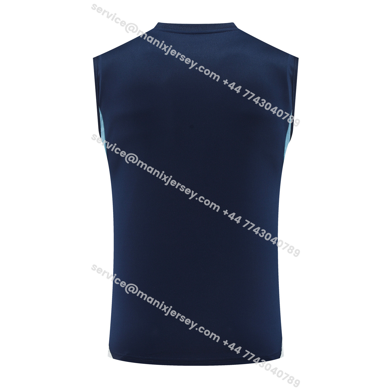 ManixJersey.com | Arsenal 25-26 Vest Training Set - Deep Blue Vest and Shorts -Customize Name, Number and Patch | Worldwide Shipping