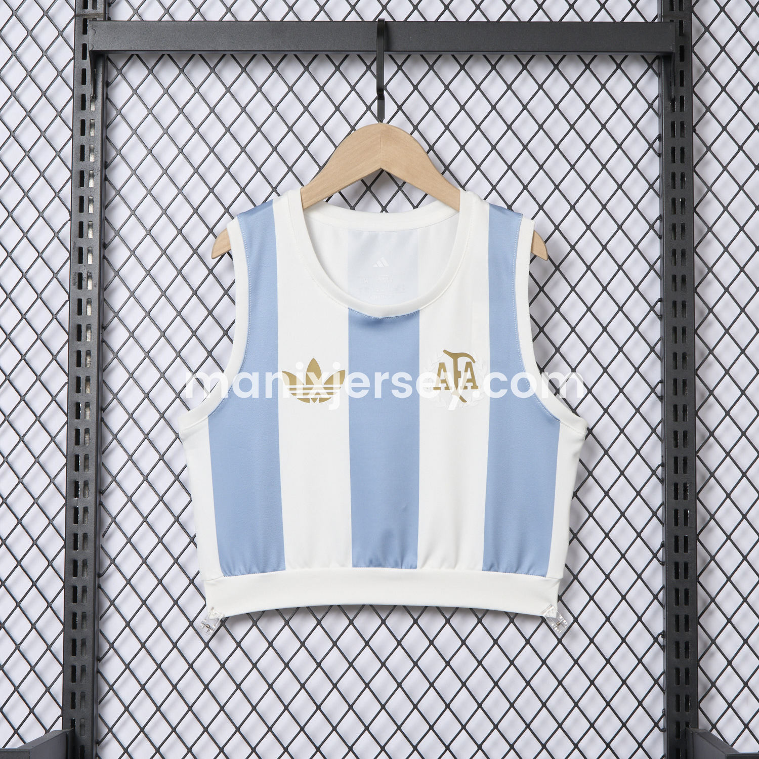 ManixJersey.com | Women's Argentina 25-26 50th Anniversary Home Yoga Vest -Customize Name, Number and Patch | Worldwide Shipping