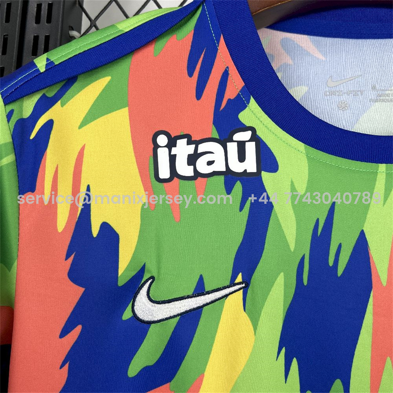 ManixJersey.com | Brazil 25-26 Green Training Jersey - Fans Version -Customize Name, Number and Patch | Worldwide Shipping