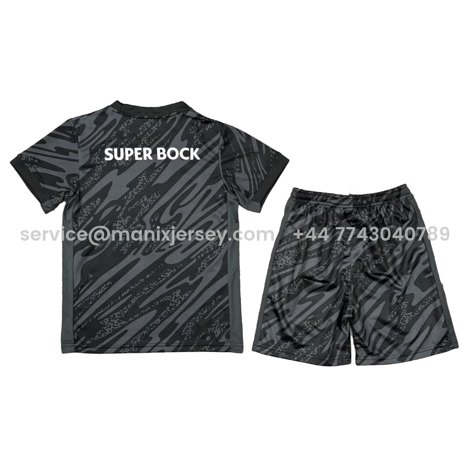ManixJersey.com | Sporting CP 25-26 Goalkeeper Black Kids Kit -Customize Name, Number and Patch | Worldwide Shipping