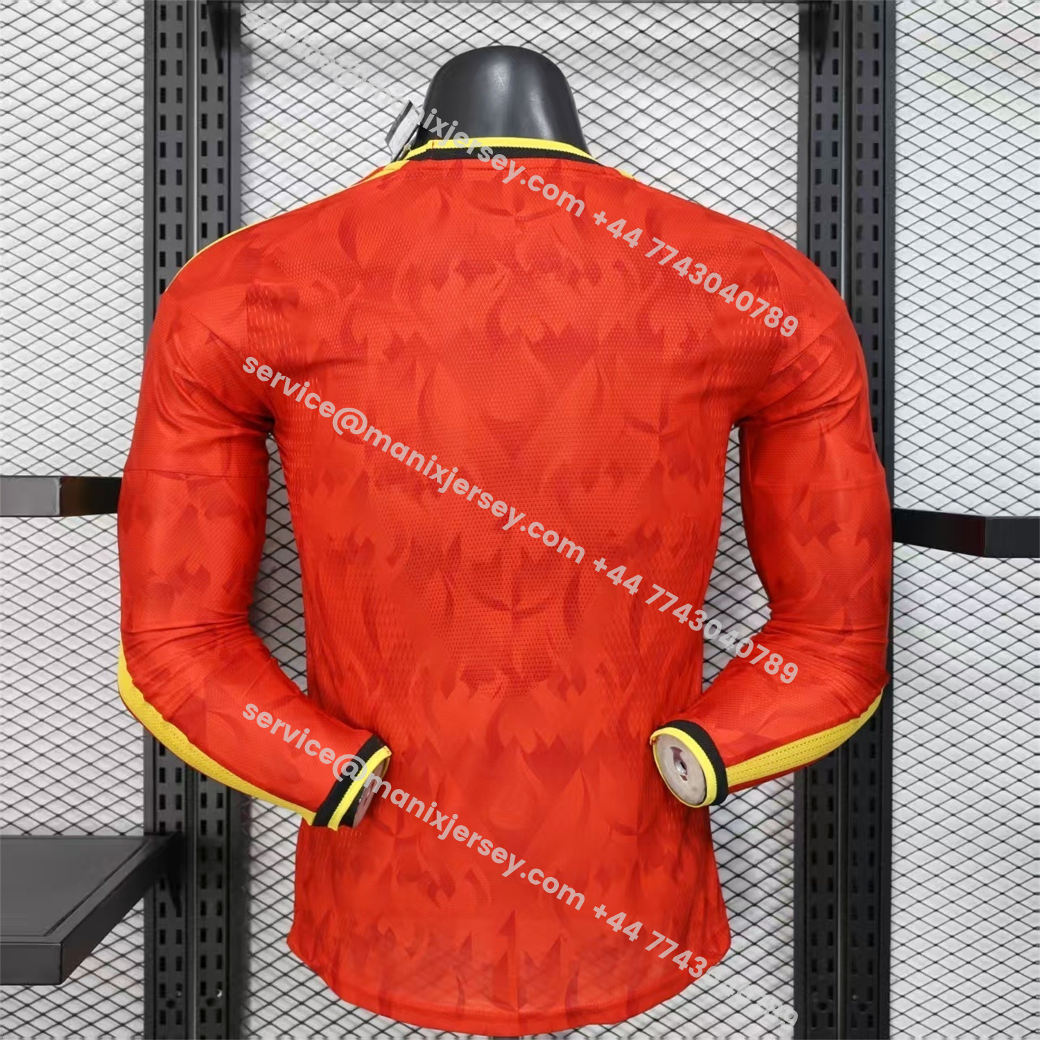 ManixJersey.com | Belgium 2026 Home Long Sleeves Jersey - Player Version -Customize Name, Number and Patch | Worldwide Shipping