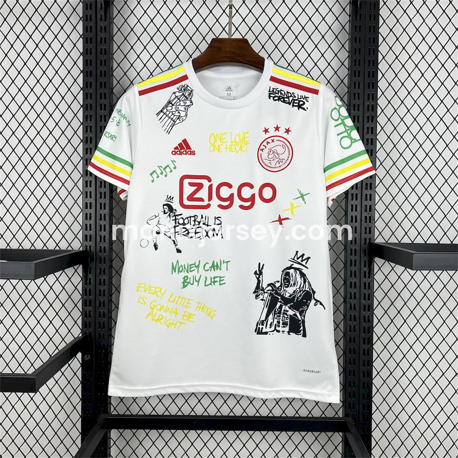ManixJersey.com | Ajax x B-O-B Marly 2025-26 40th Special Edition Jersey - Fans Version -Customize Name, Number and Patch | Worldwide Shipping
