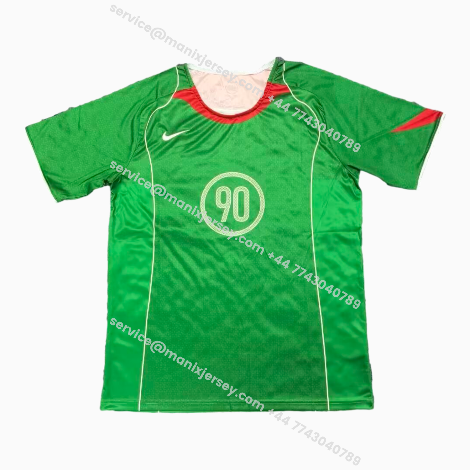 ManixJersey.com | Nike 2026 T90 Green And Red Special Jersey -Customize Name, Number and Patch | Worldwide Shipping