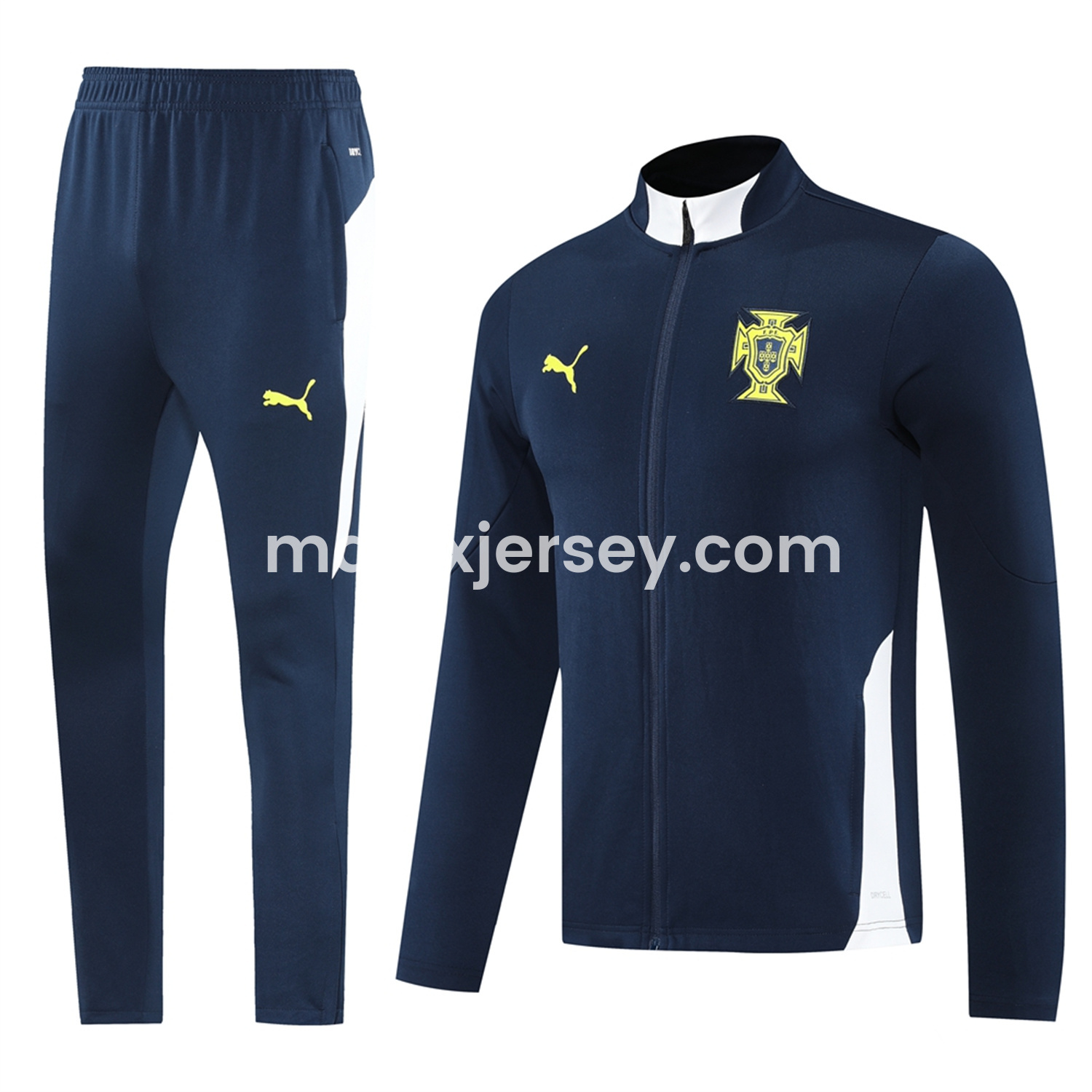 ManixJersey.com | Portugal 25-26 Jacket Training Tracksuit - Deep Blue Jackets and Pants -Customize Name, Number and Patch | Worldwide Shipping