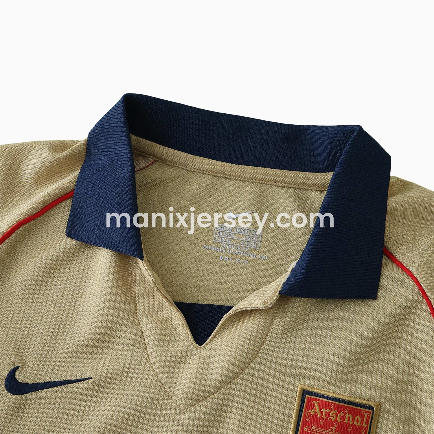 ManixJersey.com | Retro Arsenal 2001-02 Away Kids Kit -Customize Name, Number and Patch | Worldwide Shipping